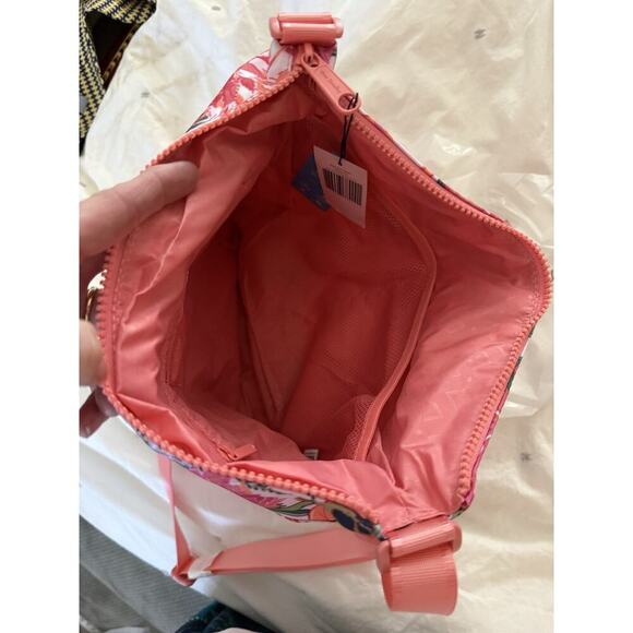 NWT Vera Bradley Rain Forest Canopy Coral Reactive RFID Hipster Tropical Monkey - Picture 8 of 14